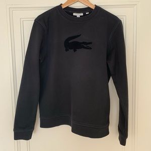 Lacoste Felt Crocodile Fleece Sweatshirt